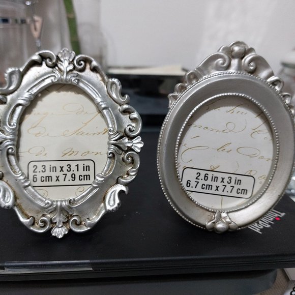 Mini Frames Set Silver & Gold Tones SET of 4 - Picture 1 of 4